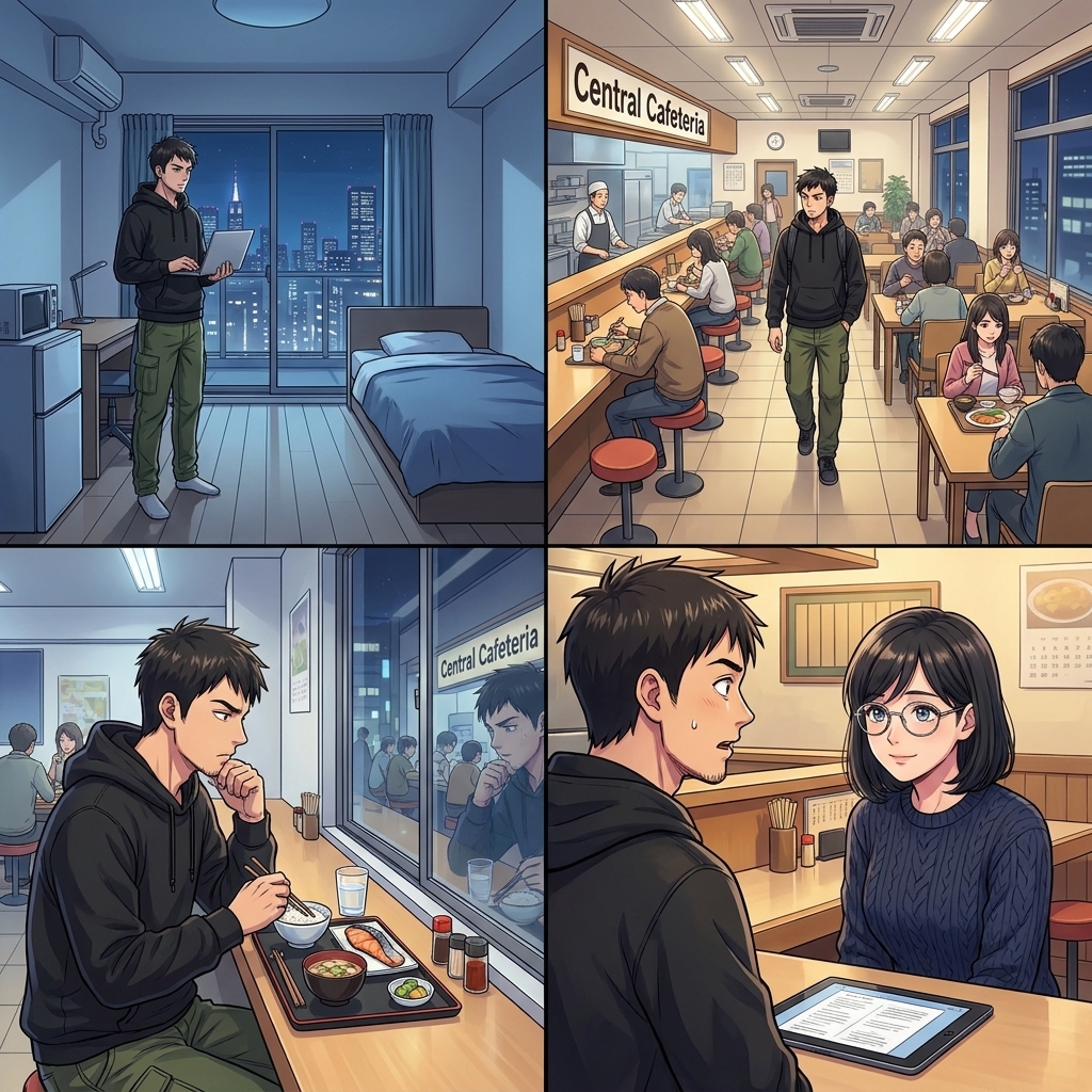 第2話「家賃4万円の都心」さし絵