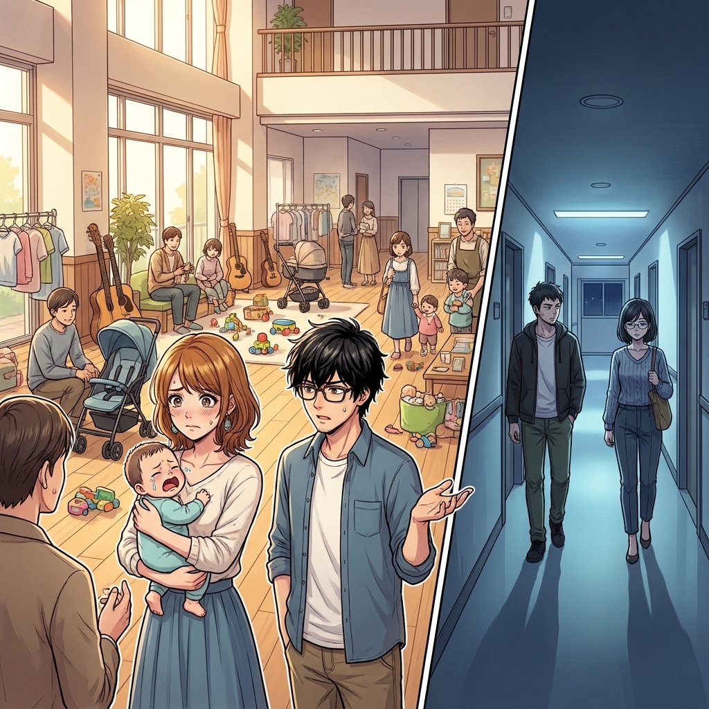 第7話「子育て棟は静かすぎる」さし絵
